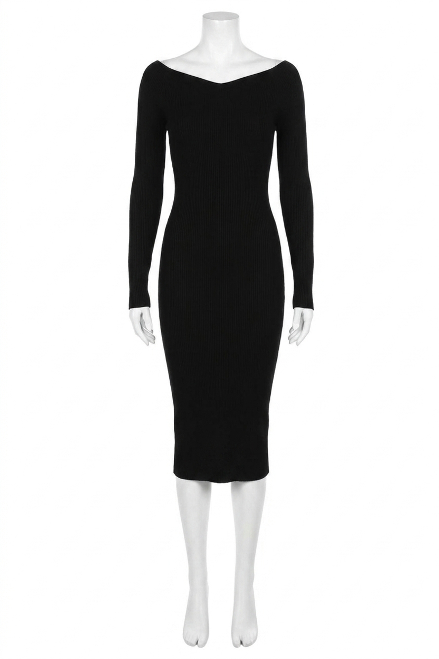 NEW HATCH maternity the alessia dress in black